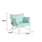 Cosco Novogratz Poolside Gossip Collection, Teddi Outdoor Lounge Chairs, 2-piece, Aqua Haze 88061AQHE - alternate 6